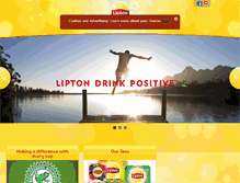 Tablet Screenshot of liptontea.ca